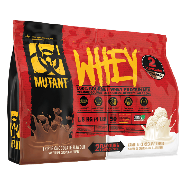 Mutant Whey Dual Chamber 1.8kg Triple Chocolate & Vanilla Ice Cream