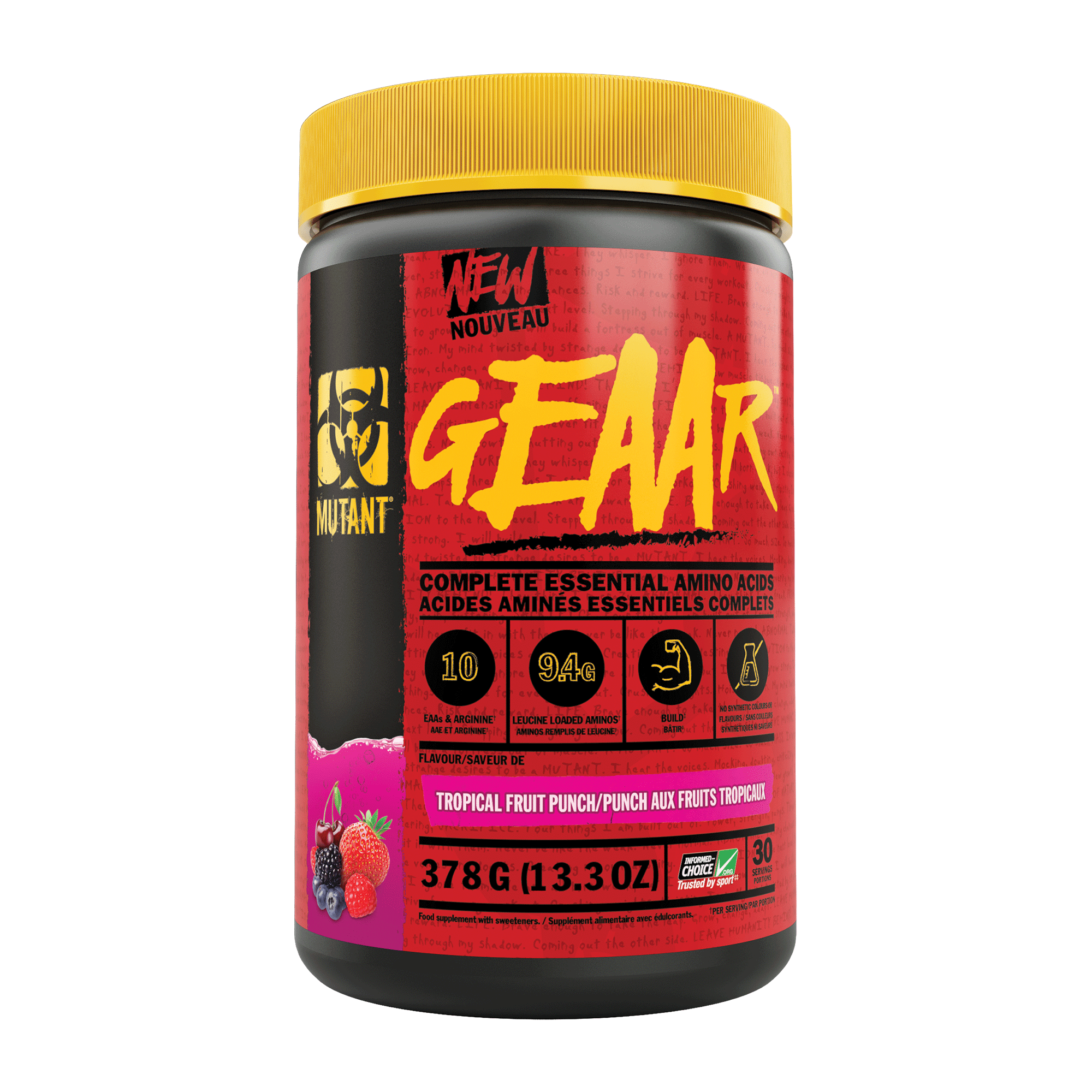 Mutant GEAAR 378g Tropical Fruit Punch