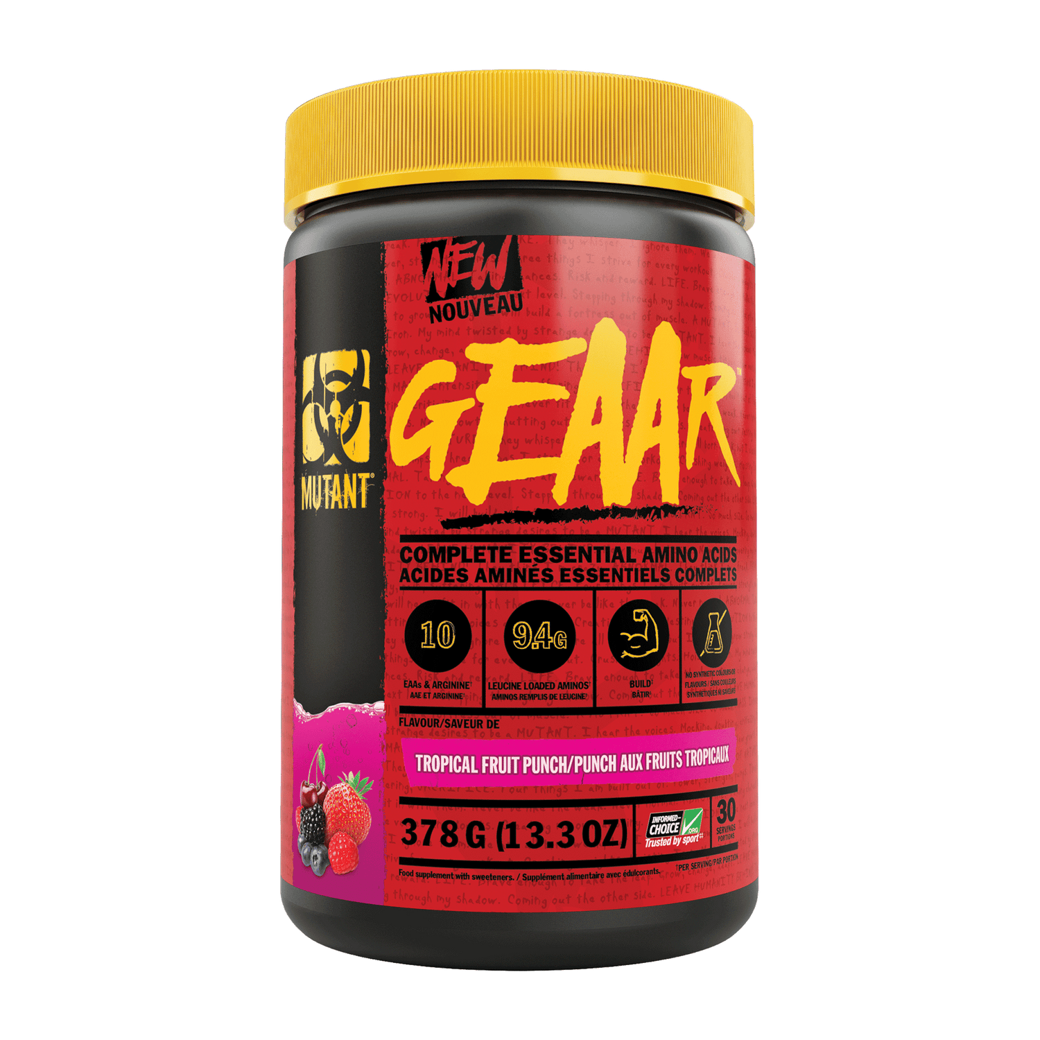 Mutant GEAAR 378g Tropical Fruit Punch