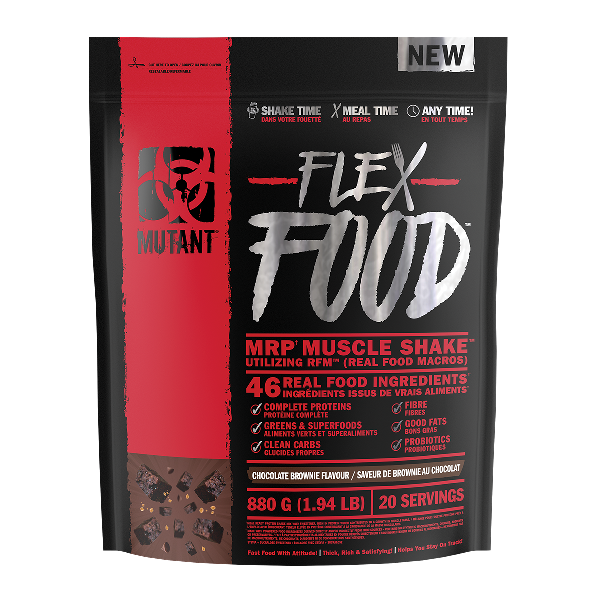 Mutant Flex Food 880g Chocolate Brownie