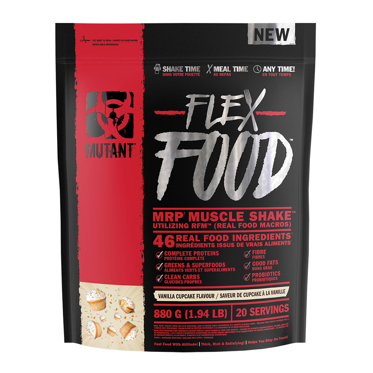 Mutant Flex Food 880g Vanilla Cupcake