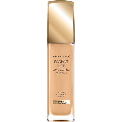 Max Factor Radiant Lift Liquid Pump Foundation with SPF30 and Hyaluronic Acid 085 Caramel 30ml