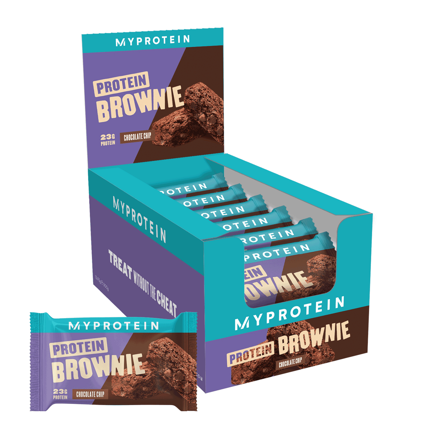 MyProtein Protein Brownie 12x75g Chocolate Chip