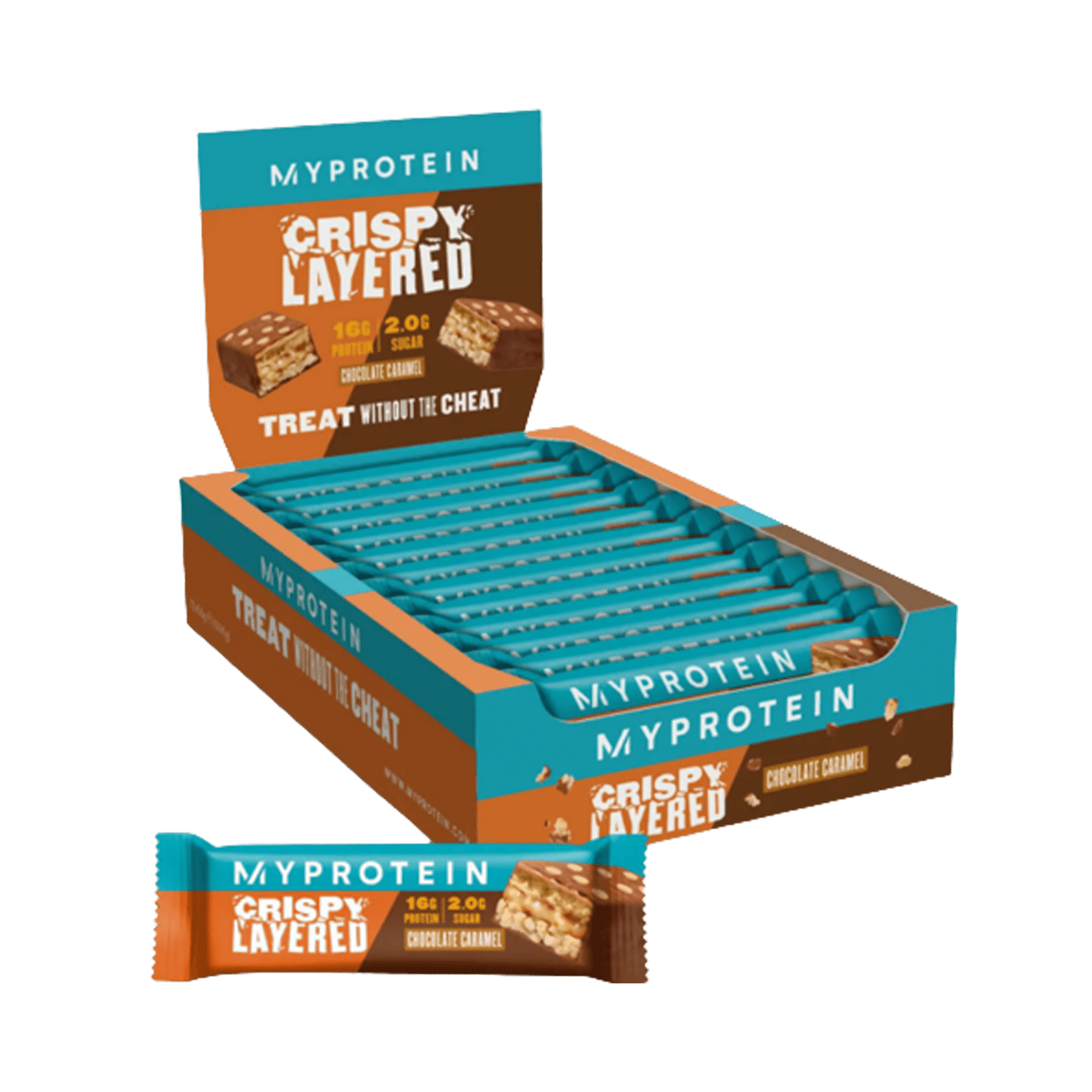 MyProtein Crispy Layered Protein Bar 12x58g Chocolate Caramel