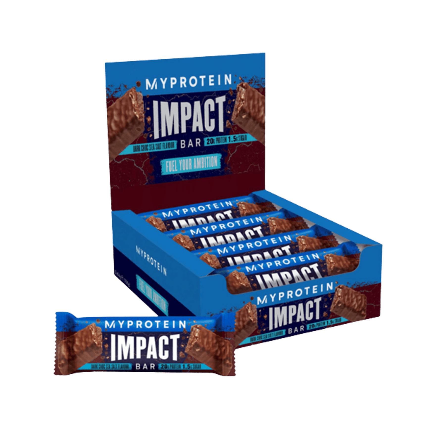 MyProtein Impact Protein Bar 12x64g Dark Chocolate Sea Salt