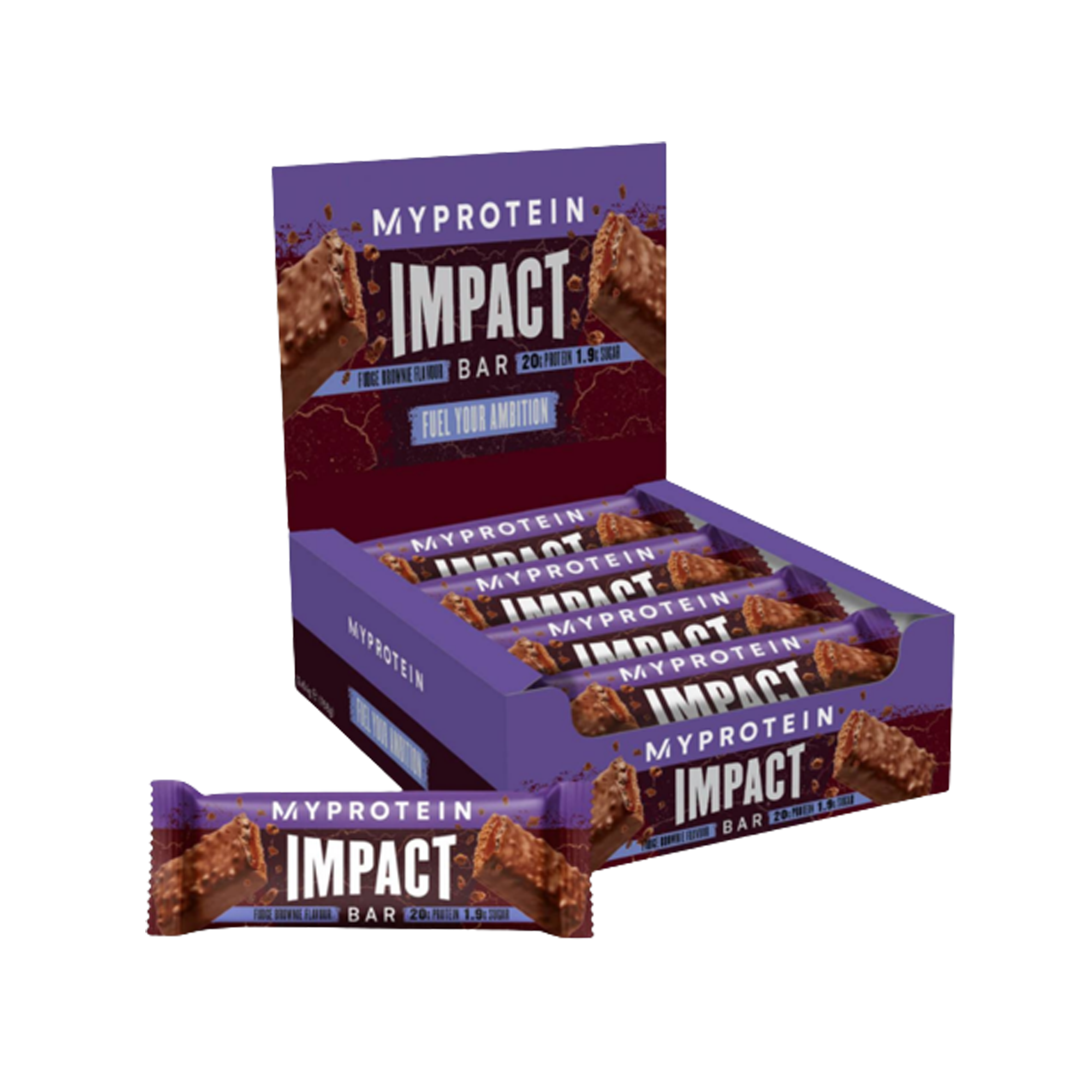 MyProtein Impact Protein Bar 12x64g Fudge Brownie