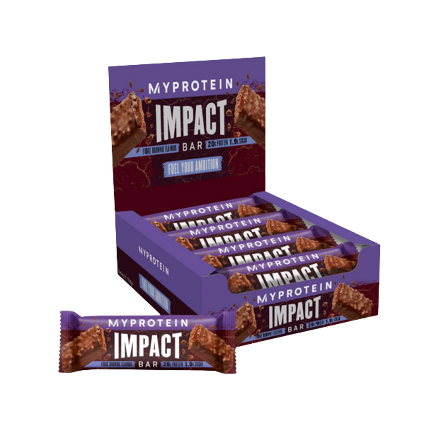 MyProtein Impact Protein Bar 12x64g Fudge Brownie