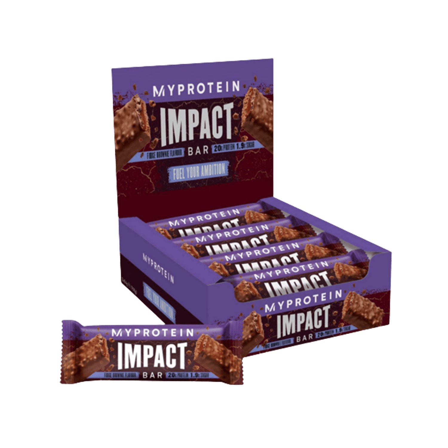 MyProtein Impact Protein Bar 12x64g Fudge Brownie