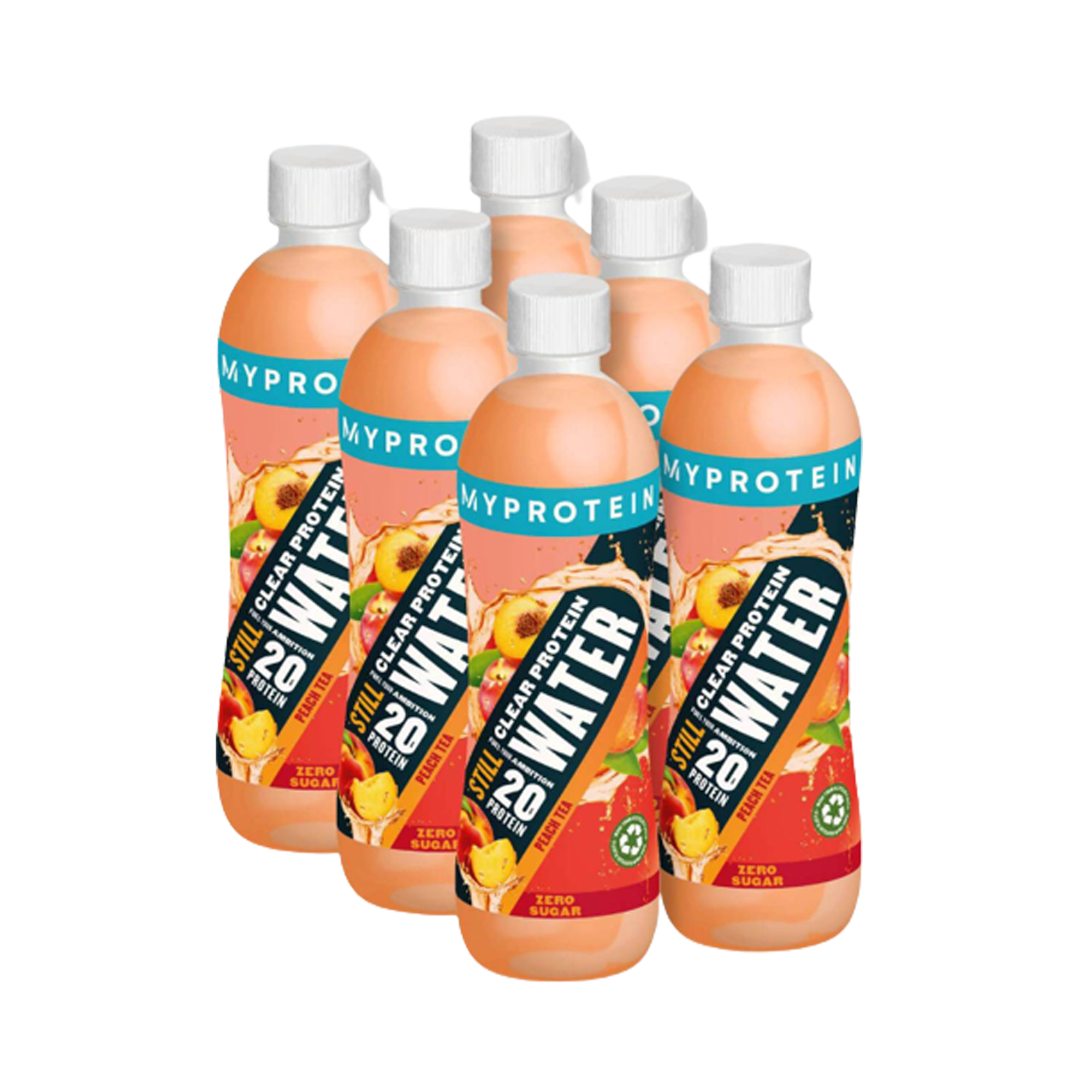 MyProtein Clear Protein Water RTD 6x500ml Peach Tea