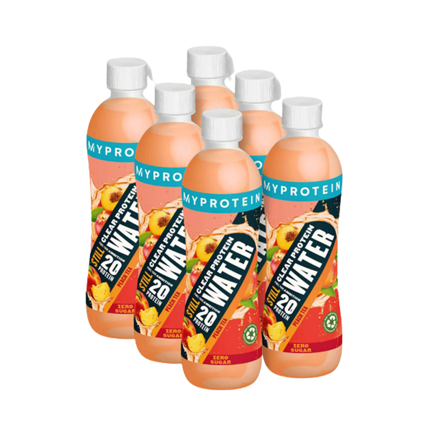 MyProtein Clear Protein Water RTD 6x500ml Peach Tea