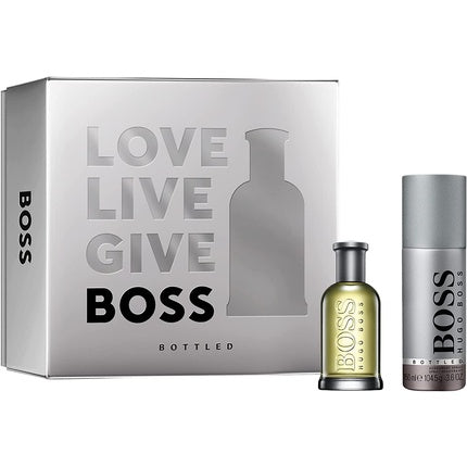 HUGO BOSS Bottled Eau de Toilette 50ml and Deo Spray 150ml Christmas Gift Set