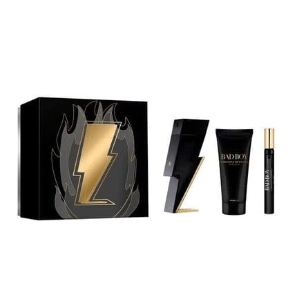 COFFRET BAD BOY Carolina Herrera Men's Eau de Toilette 100ml+10ml+Shower Gel