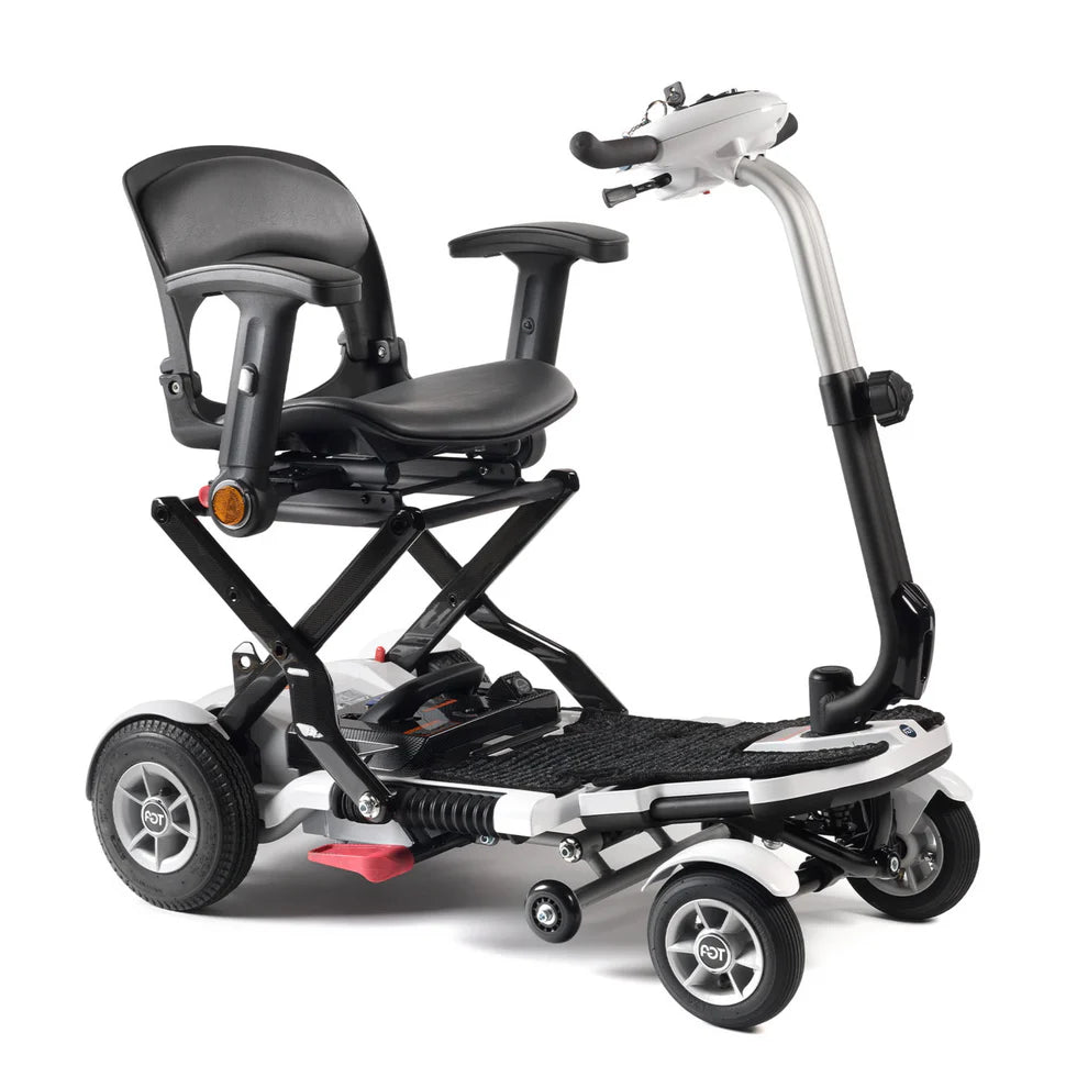 Minimo Plus Folding Mobility Scooter - Leichter tragbarer Roller mit pneumatischen Reifen und 12 Meilen Reichweite