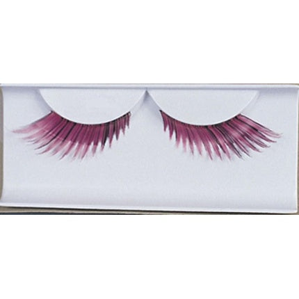 Feather Pink Eyelashes One Size Multi-colored