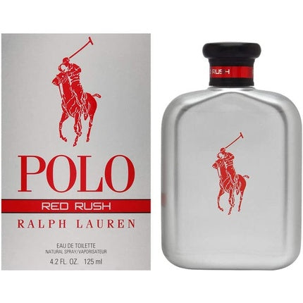 Ralph Lauren Polo Red Rush Eau De Toilette For Men Spray 4.2oz