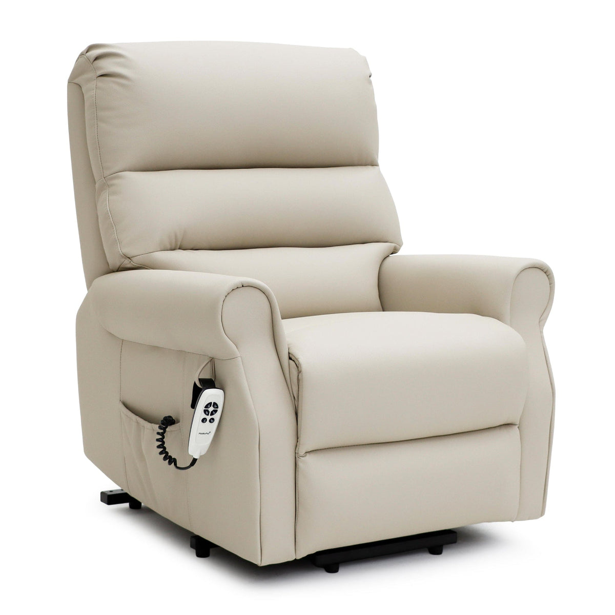 Sillón reclinable Savoy con doble motor - Cuero Cream Air - imagen 1