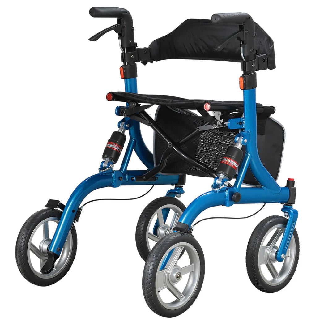 Welzo GlideFlex lichtgewicht geveerde rollator