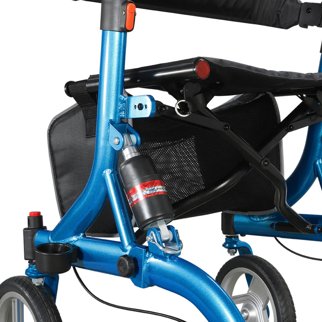 Welzo GlideFlex lichtgewicht geveerde rollator