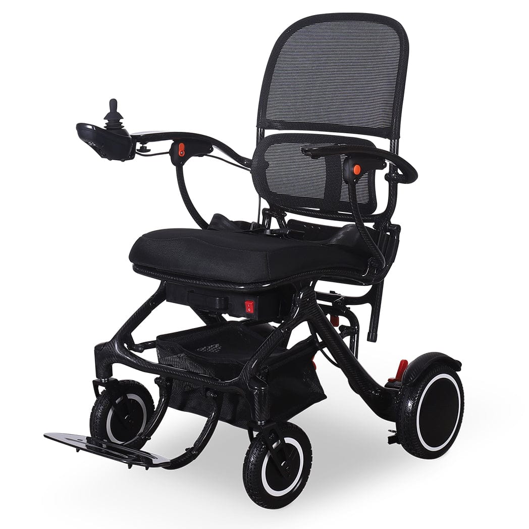 Welzo ExoGlide ultralichte opvouwbare elektrische rolstoel van carbon - afbeelding 5