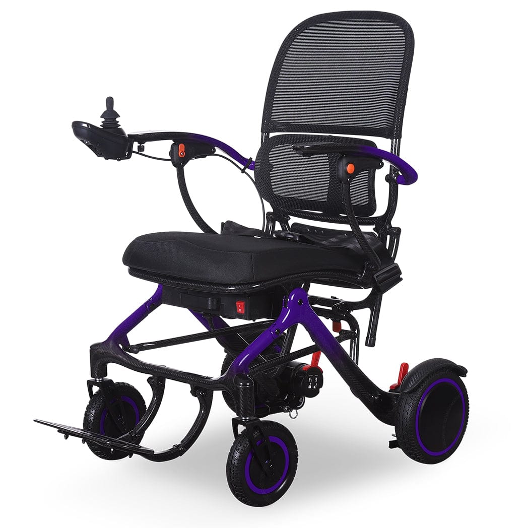 Welzo ExoGlide ultralichte opvouwbare elektrische rolstoel van carbon - afbeelding 6
