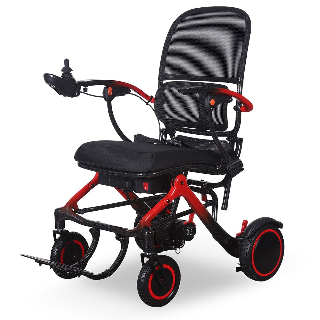 Welzo ExoGlide ultralichte opvouwbare elektrische rolstoel van carbon - afbeelding 7