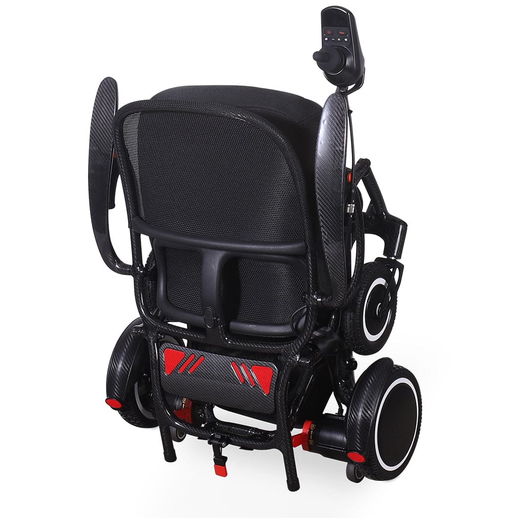 Welzo ExoGlide ultralichte opvouwbare elektrische rolstoel van carbon - afbeelding 10