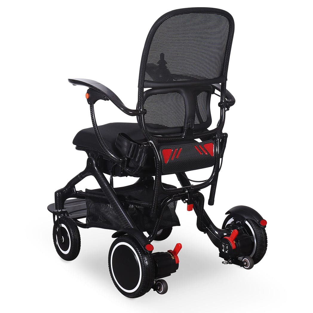 Welzo ExoGlide ultralichte opvouwbare elektrische rolstoel van carbon - afbeelding 14