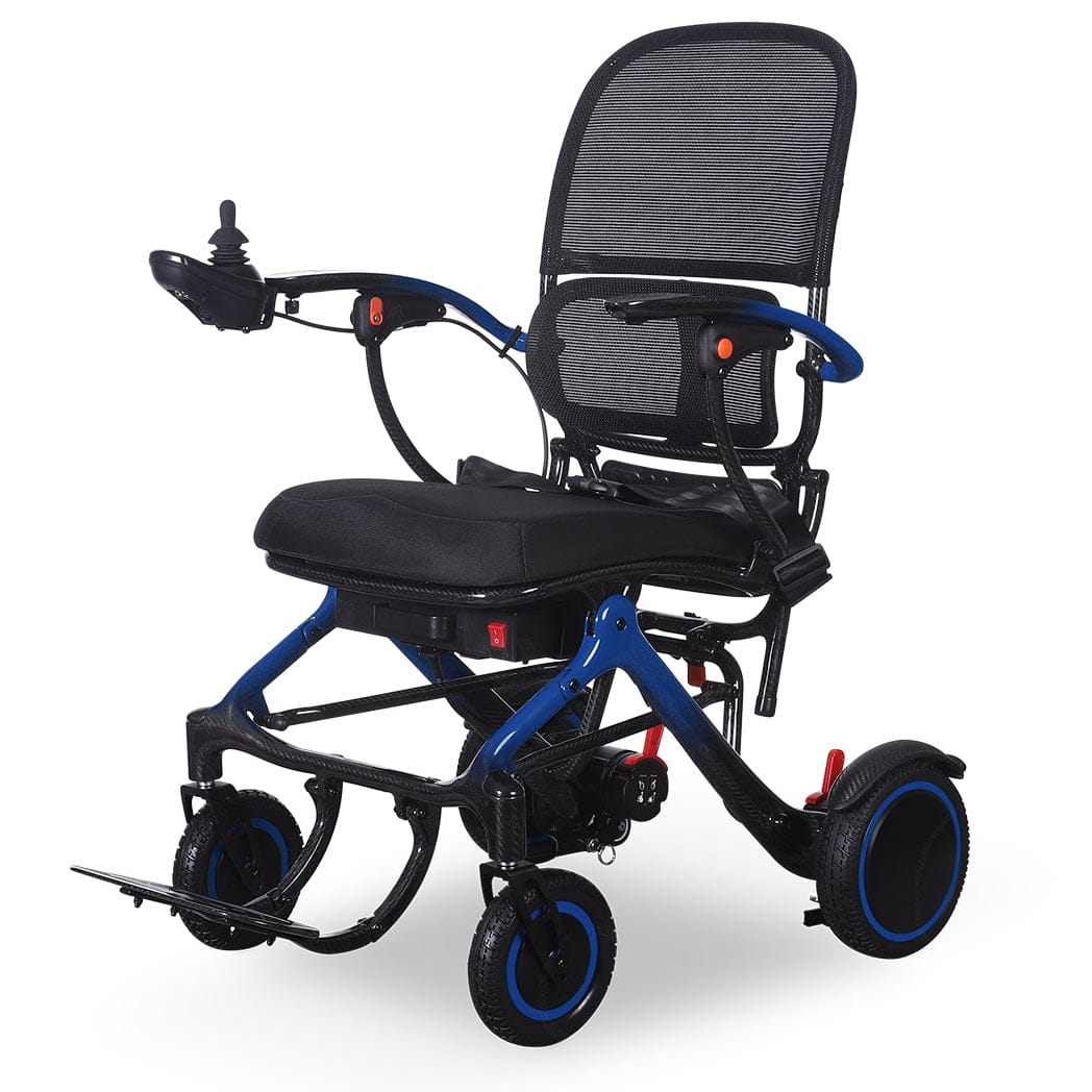 Welzo ExoGlide ultralichte opvouwbare elektrische rolstoel van carbon - afbeelding 8