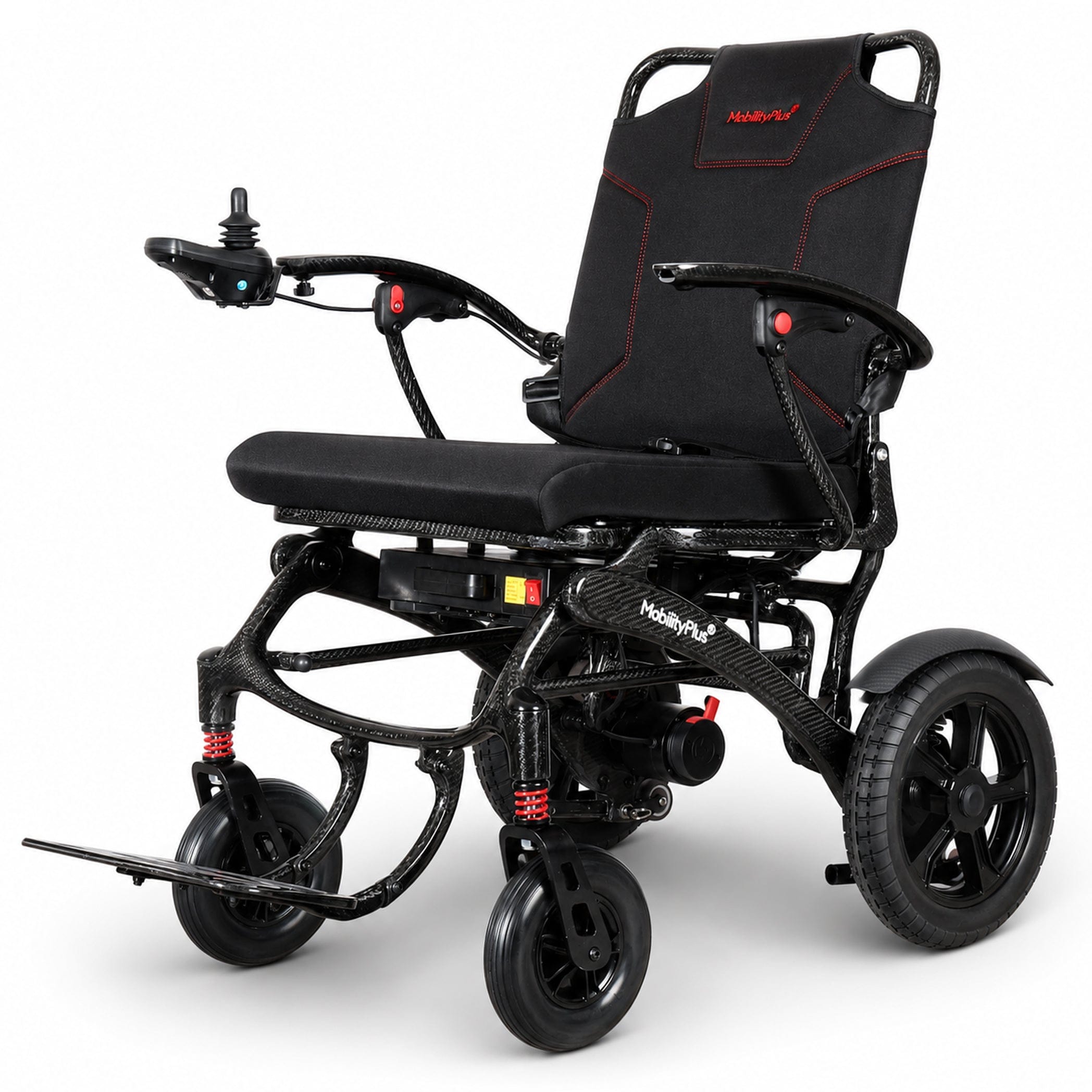 Welzo SuperNova Ultra-Light Carbon Folding Electric Wheelchair | Wide Seat, 160kg Load Capacity - image 7