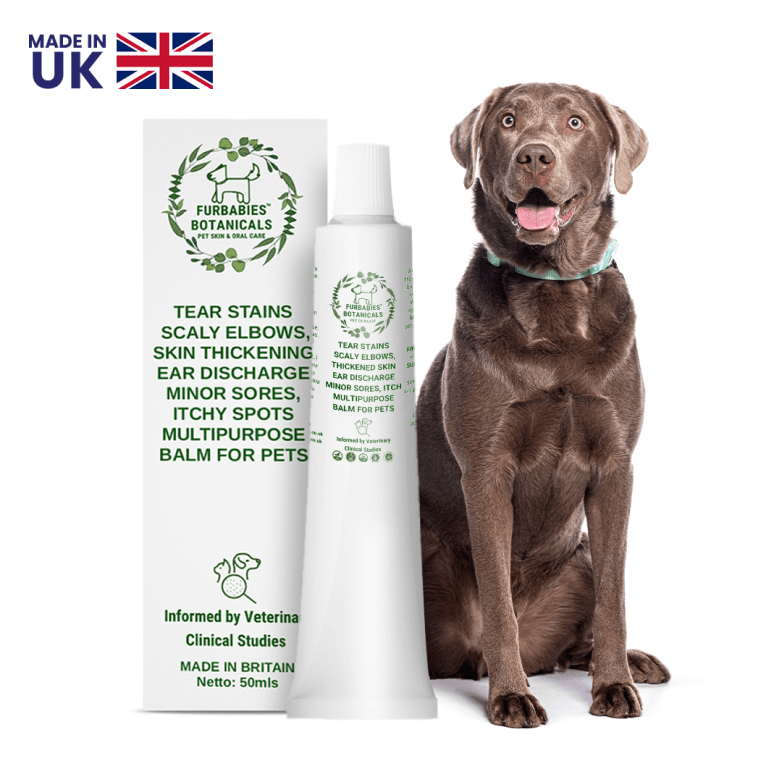 Furbabies Botanicals Multipurpose Sage & Chamomile Tear Stain, Paw Licking, Hot Spots, Yeasty Tail Pockets Yeasty Wrinkles, Red Sore Skin Repair Balm - Welzo