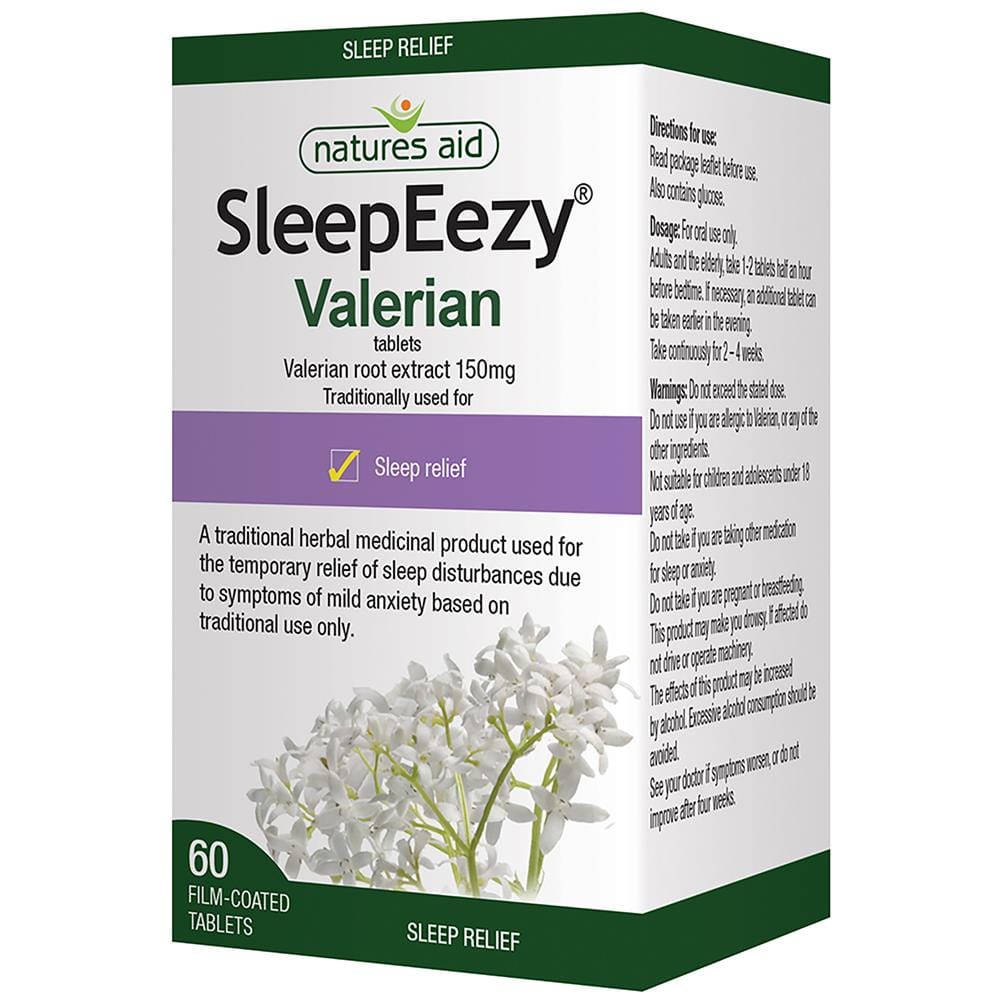 SleepEezy Valerian Root Extract 150mg 60 tablets, Natures Aid