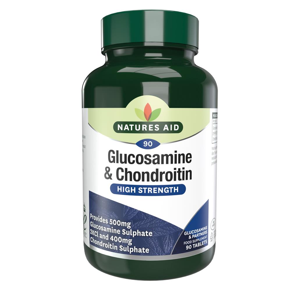 Glucosamine Sulphate 500mg + Chondrotin 400mg 90, Natures Aid