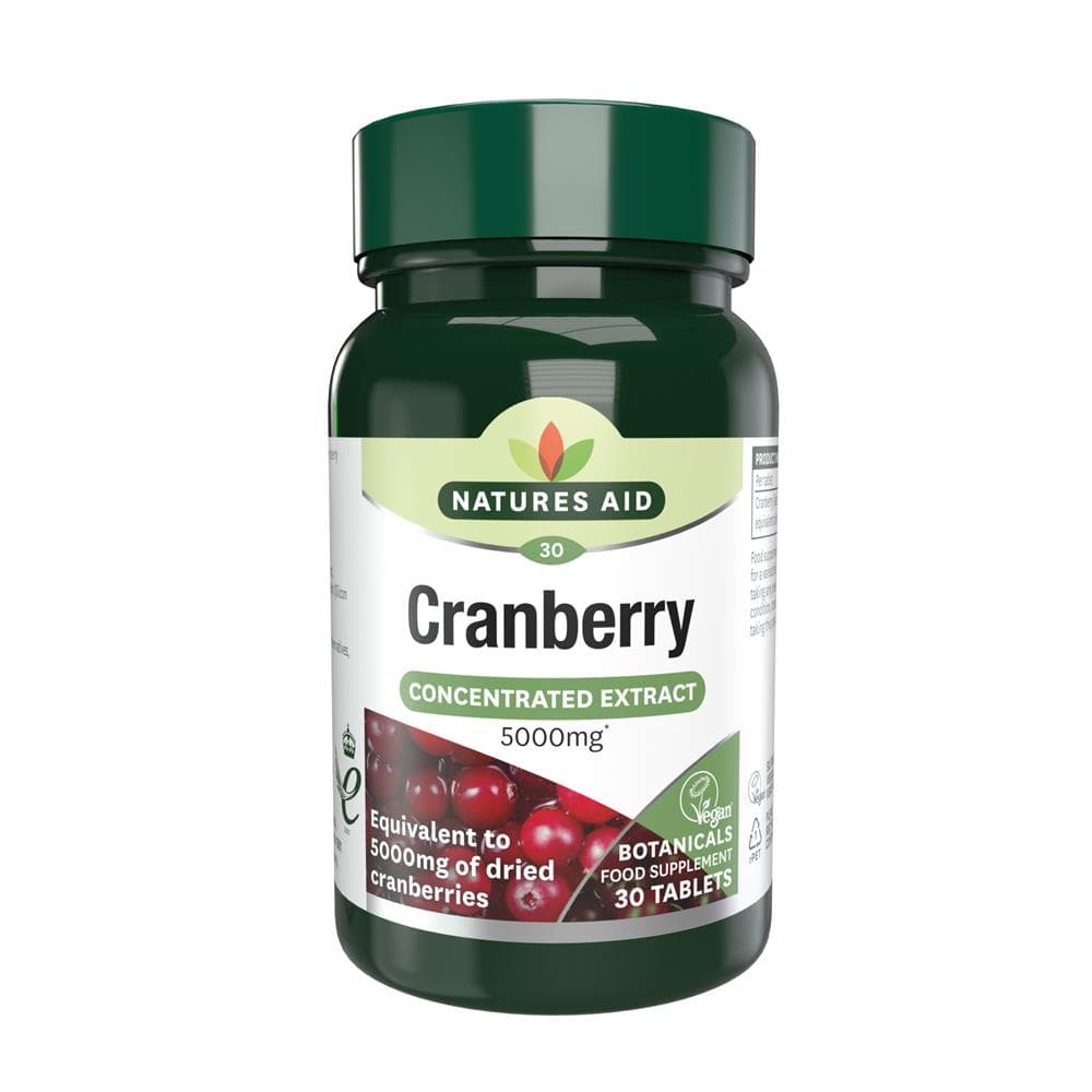 Cranberry - 200mg (5000mg equiv) 30 Tabs, Natures Aid