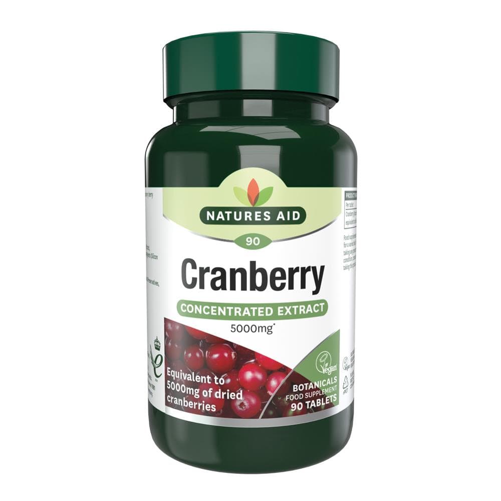 Cranberry - 200mg (5000mg equiv) 90 Tabs, Natures Aid