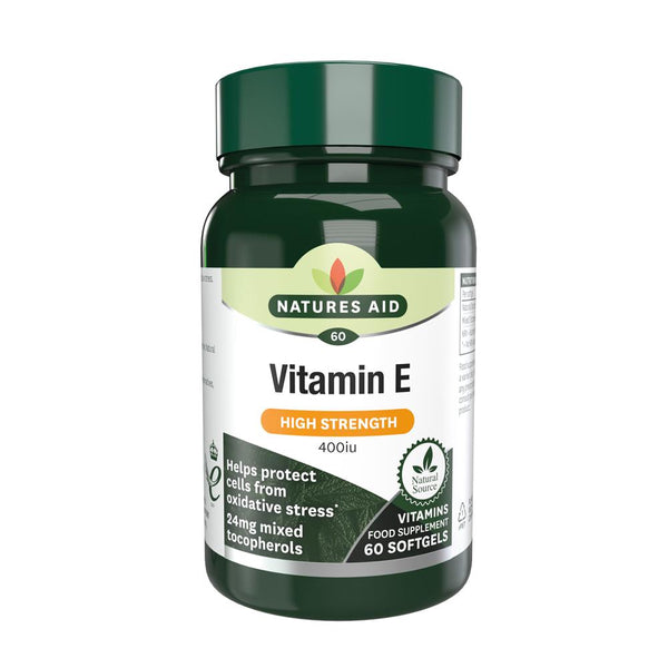 Vitamin E 400iu 60 Capsules, Natures Aid