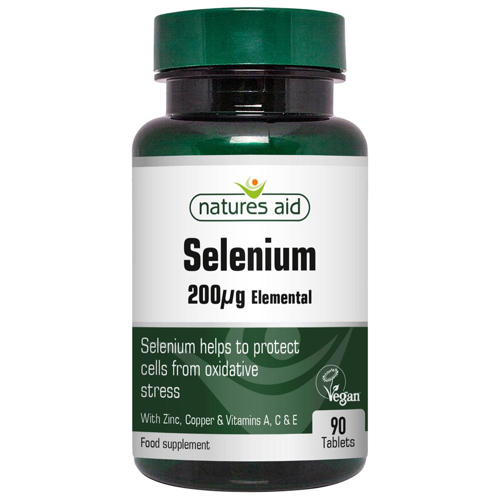 Selenium - with Zinc and vitamins A C & E 90 Tabl, Natures Aid