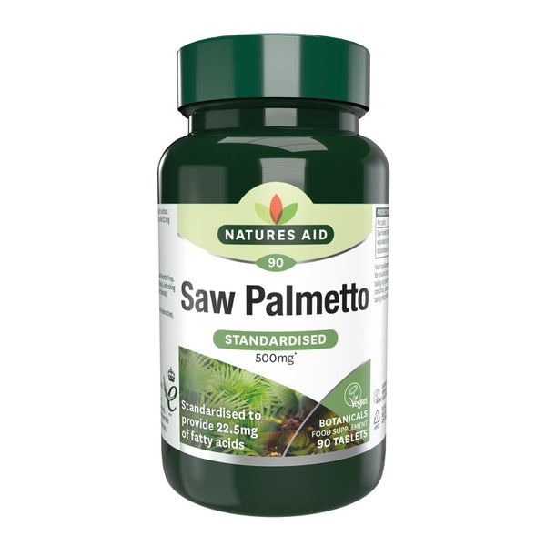 Saw Palmetto - 500mg 90 Tablets, Natures Aid