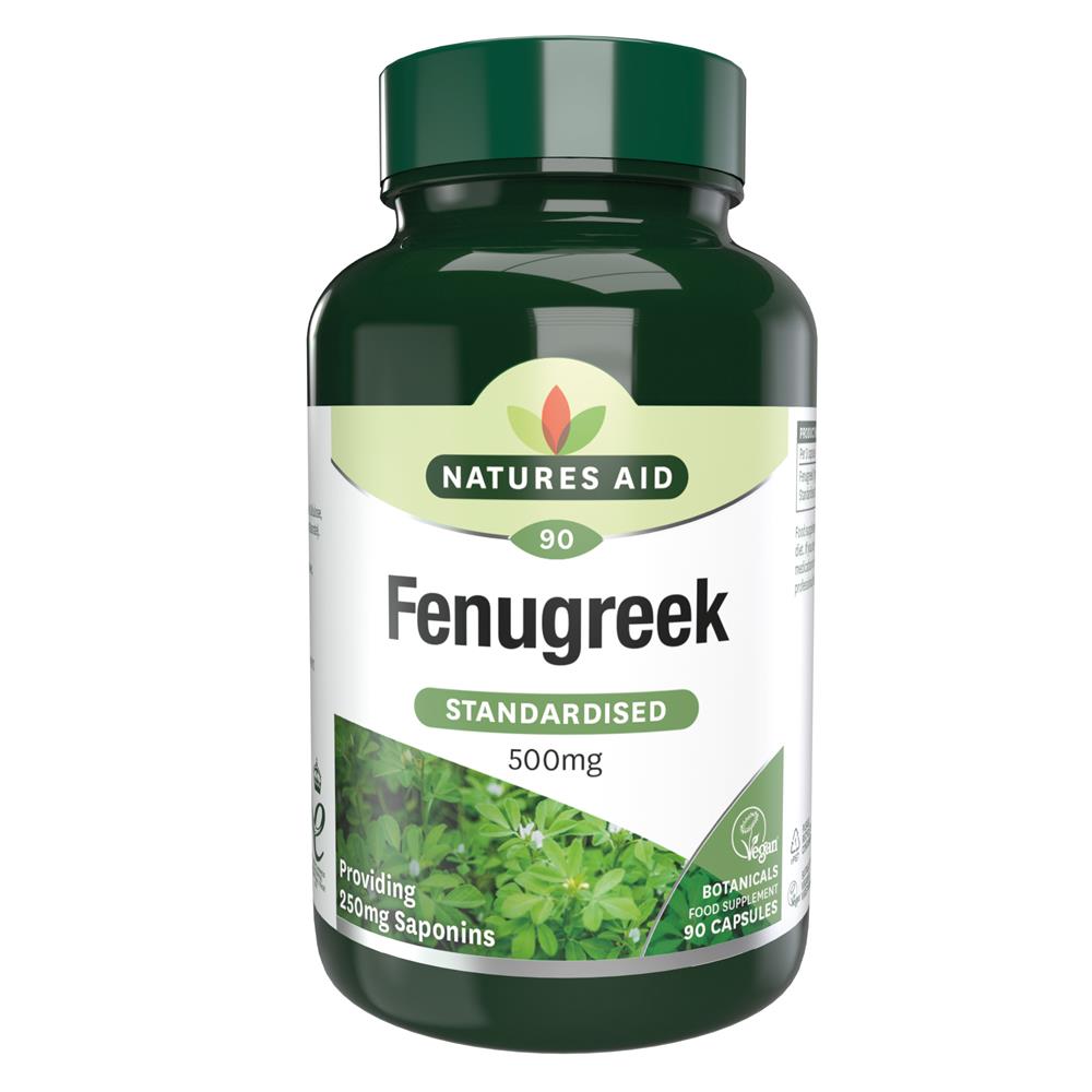 Fenugreek 500mg 90 Caps, Natures Aid