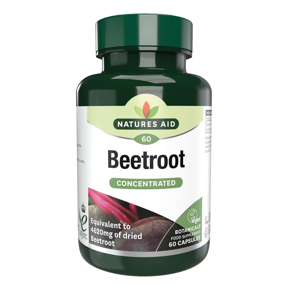 Beetroot Extract 4620mg 60 Capsules, Natures Aid