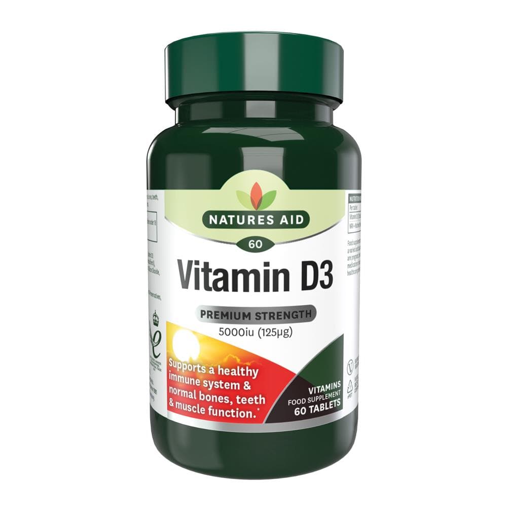 Vitamin D3 5000iu 60 Tablets, Natures Aid