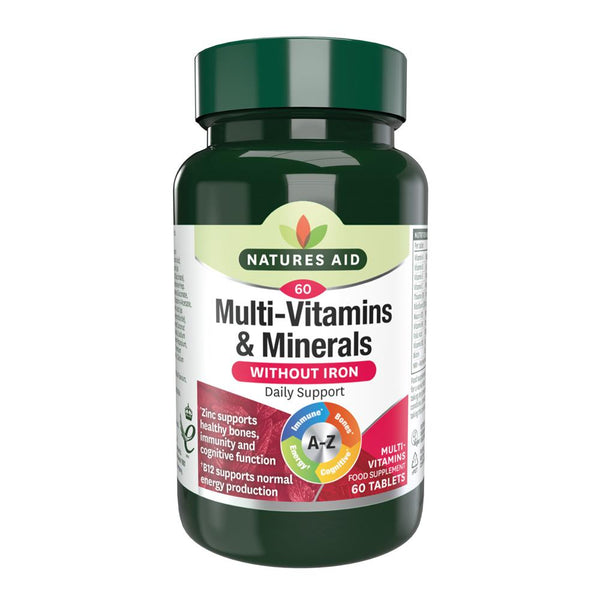 Multi-Vitamins & Minerals (without Iron), Natures Aid