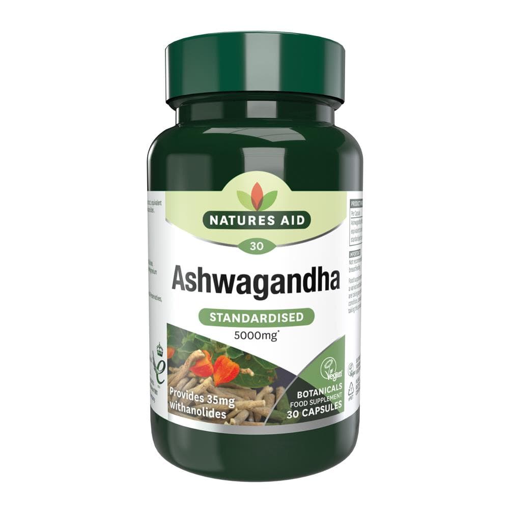 Ashwagandha Standardised 5000mg, Natures Aid