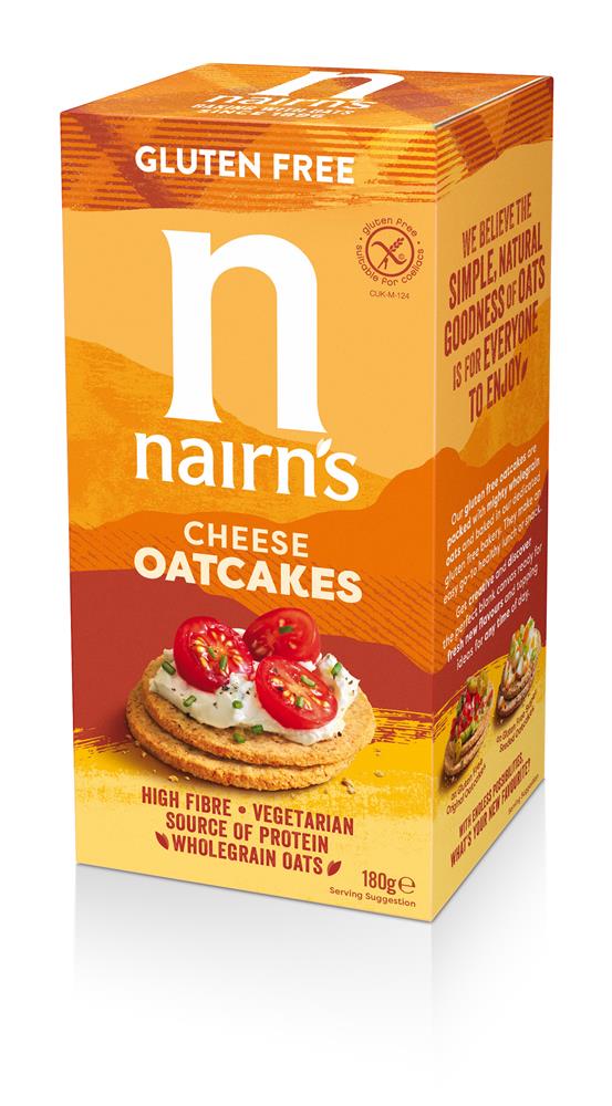 Gluten Free Cheese Oatcake 180G, Nairns