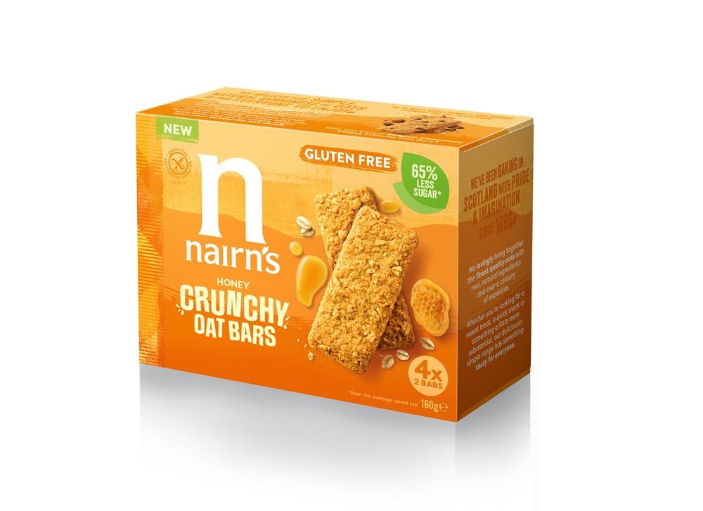 Nairn's Gluten Free Honey Crunchy Oat Bars 160g, Nairns