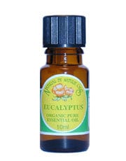 Eucalyptus Essential Oil Organic 10ml, Natural By Nature Oils