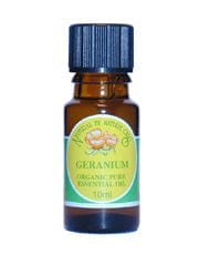 Geranium Essential Oil Organic 10ml, Natural By Nature Oils