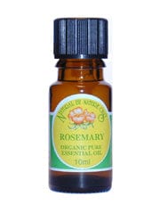 Rosemary Essential Oil Organic 10ml, Natural By Nature Oils