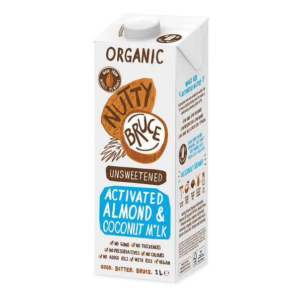 Nutty Bruce Activated Almond & Coconut Milk 1L, Nutty Bruce