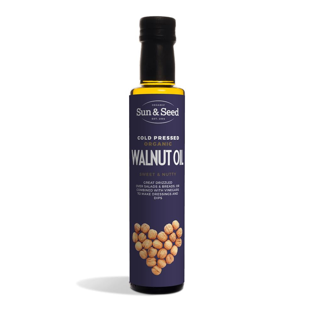 Sun and Seed Organic Walnut Oil-cold pressed 250ml, Sun and Seed