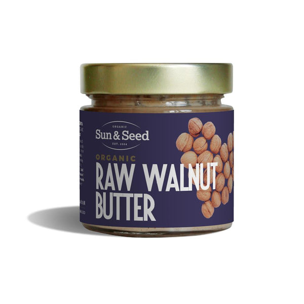 Sun and Seed Organic Raw Walnut Butter 200g, Sun and Seed